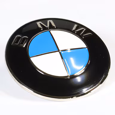 BMW Genuine Vintage Metal Painted Hood Emblem 82mm