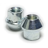 17mm M12x1.5 Zinc Chrome Wheel Lug Nut — BMW 5-Lug